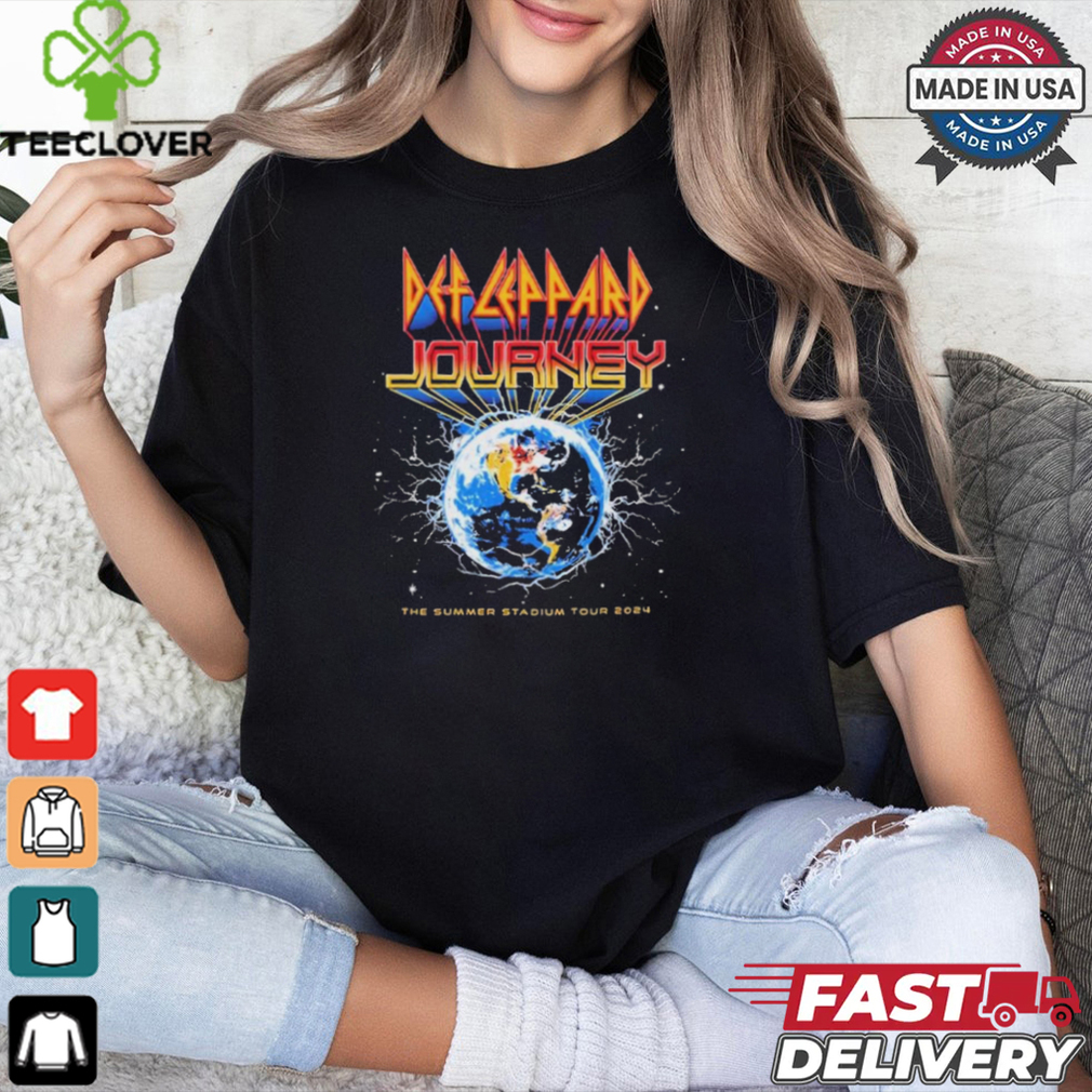 Official Def Leppard And Journey Music The Summer Stadium Tour 2024 Merch Event Shirt Official Def Leppard And Journey Music The Summer Stadium Tour 2024 Merch Event Shirt