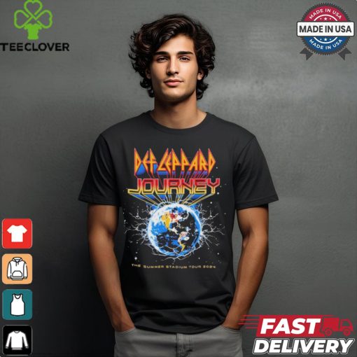 Official Def Leppard And Journey Music The Summer Stadium Tour 2024 Merch Event Shirt