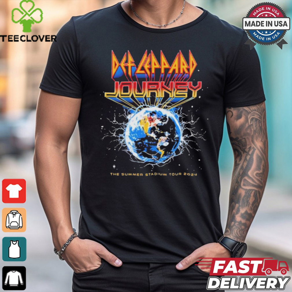 Official Def Leppard And Journey Music The Summer Stadium Tour 2024 Merch Event Shirt Official Def Leppard And Journey Music The Summer Stadium Tour 2024 Merch Event Shirt