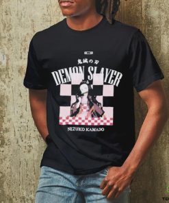 Official Demon Slayer Kimetsu No Yaiba Nezuko Checkered T shirt