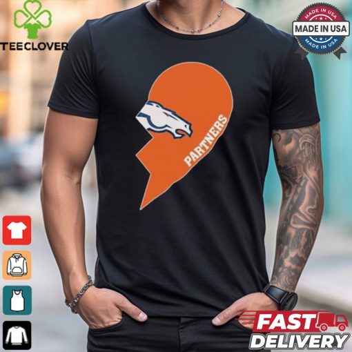 Official Denver Broncos Partners Half Heart Shirt
