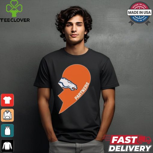 Official Denver Broncos Partners Half Heart Shirt