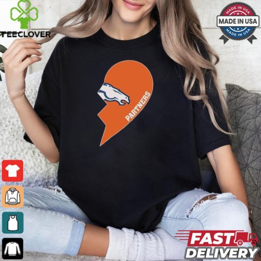 Official Denver Broncos Partners Half Heart Shirt