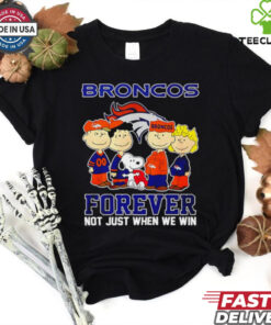 Official Denver Broncos Snoopy forever not just when we win shirt