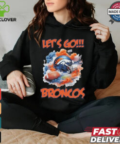 Official Denver Broncos Vintage Helmet Let’s Go Broncos shirt