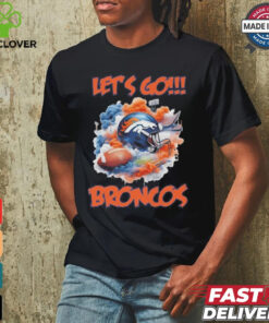 Official Denver Broncos Vintage Helmet Let’s Go Broncos shirt