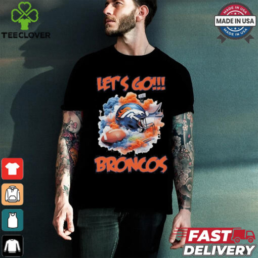 Official Denver Broncos Vintage Helmet Let’s Go Broncos shirt