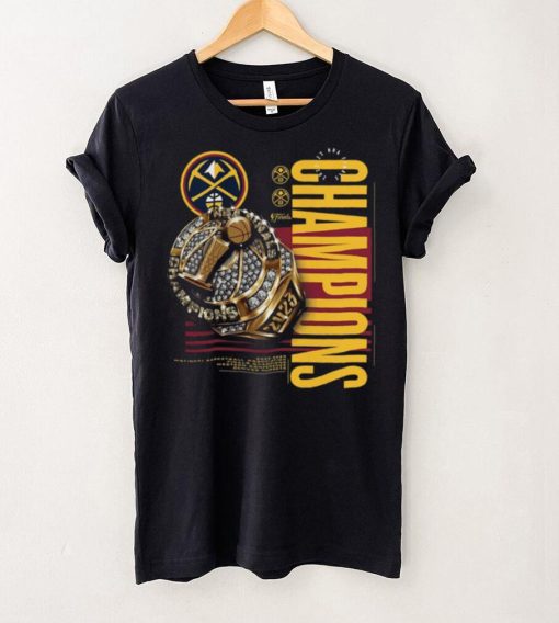 Official Denver Nuggets 2023 Nba Finals Champions Slam Bling Ring T Shirt