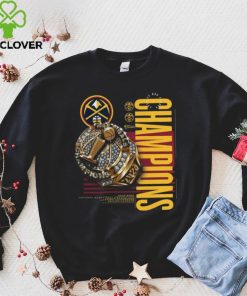 Official Denver Nuggets 2023 Nba Finals Champions Slam Bling Ring T Shirt