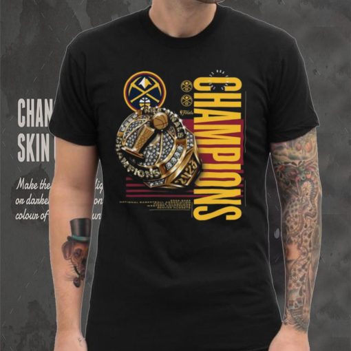 Official Denver Nuggets 2023 Nba Finals Champions Slam Bling Ring T Shirt