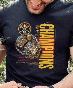 Official Denver Nuggets 2023 Nba Finals Champions Slam Bling Ring T Shirt
