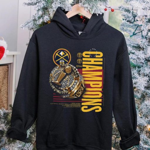 Official Denver Nuggets 2023 Nba Finals Champions Slam Bling Ring T Shirt