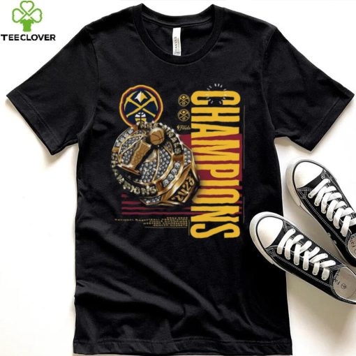 Official Denver Nuggets 2023 Nba Finals Champions Slam Bling Ring T Shirt