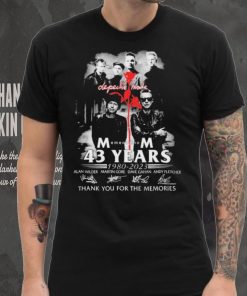 Official Depeche Mode 43 Years Of 1980 – 2023 Signature Thank You For The Memories T Shirt