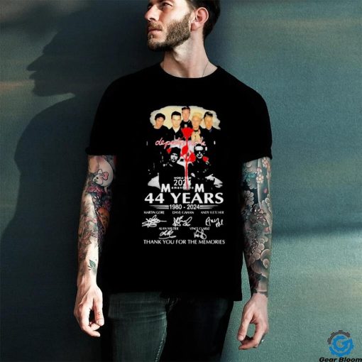 Official Depeche Mode World Tour 2024 44 Years 1980 2024 Thank You For The Memories Shirt