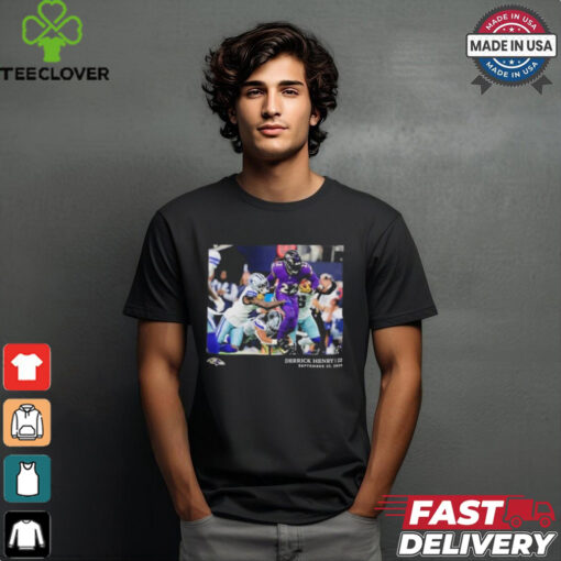 Official Derrick Henry Baltimore Ravens NFL Flash Features Week 3 T Shirt
