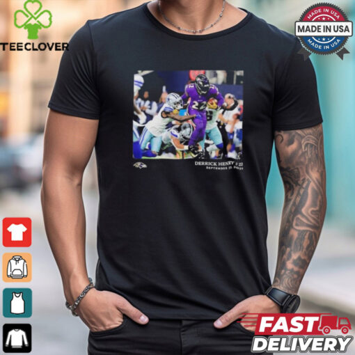 Official Derrick Henry Baltimore Ravens NFL Flash Features Week 3 T Shirt