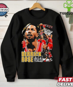 Official Derrick Rose Chicago Bulls basketball graphic shirt