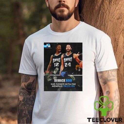 Official Derrick Rose Has Signed With The Memphis Grizzlies 2023 Shirt