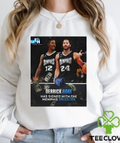 Official Derrick Rose Has Signed With The Memphis Grizzlies 2023 Shirt