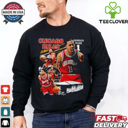 Official Derrick Rose no 1 Chicago Bulls basketball graphic hoodie, sweater, longsleeve, shirt v-neck, t-shirt