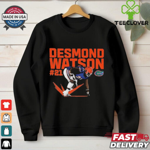 Official Desmond Watson #21 Individual Caricature Florida Gators NCAA Football t shirt