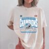 Official Detroit Lions Super Bowl LIX Champions Locker Room Logo Tee