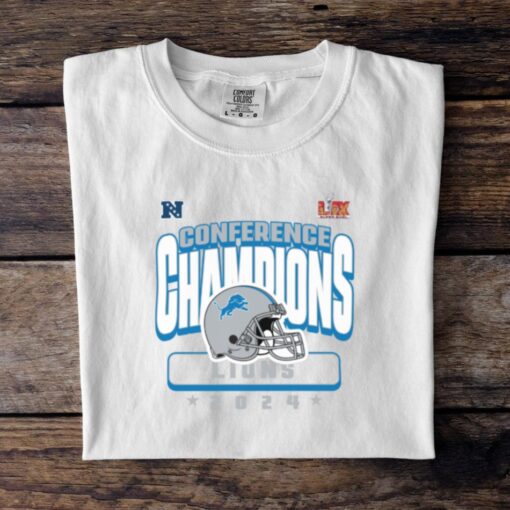 Official Detroit Lions 2024 NFC Championship T Shirt