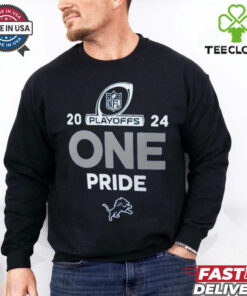 Official Detroit Lions 2024 NFL Playoffs One Pride t shirt