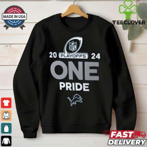 Official Detroit Lions 2024 NFL Playoffs One Pride t shirt