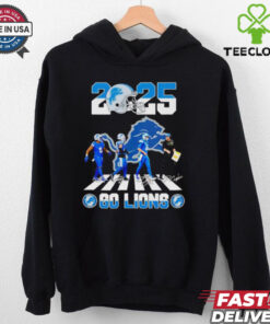 Official Detroit Lions 2025 players signatures go Lions shirt