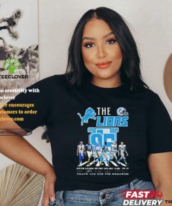 Official Detroit Lions 95 Years Of Legends 1930 2025 Thank You Signatures shirt