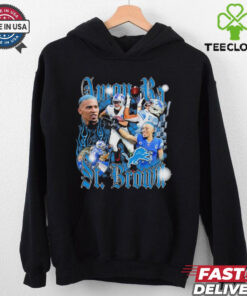 Official Detroit Lions Amon Ra St. Brown Notorious Player Graphic T Shirt