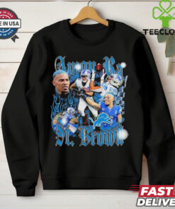 Official Detroit Lions Amon Ra St. Brown Notorious Player Graphic T Shirt