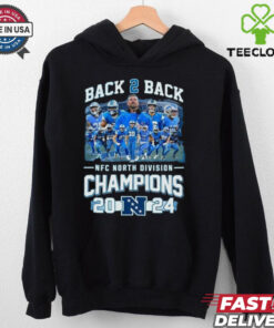 Official Detroit Lions Back To Back NFC North Division Champions 2024 Players Shirt