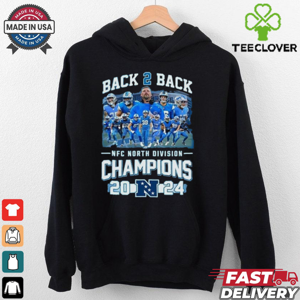 Official Detroit Lions Back To Back NFC North Division Champions 2024 Players Shirt Official Detroit Lions Back To Back NFC North Division Champions 2024 Players Shirt