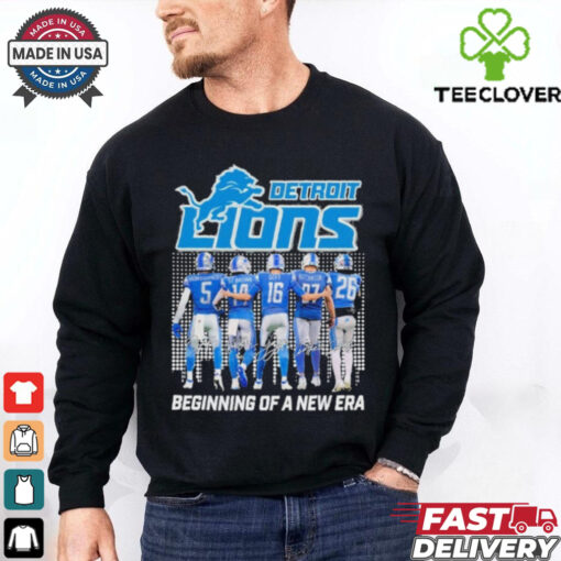 Official Detroit Lions Beginning Of A New Era Signature Shirt
