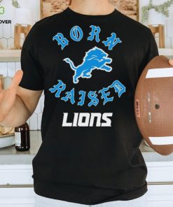 Official Detroit Lions Born X Raised Unisex T shirt