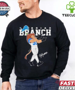 Official Detroit Lions Brian Branch Lions Mascot shirt
