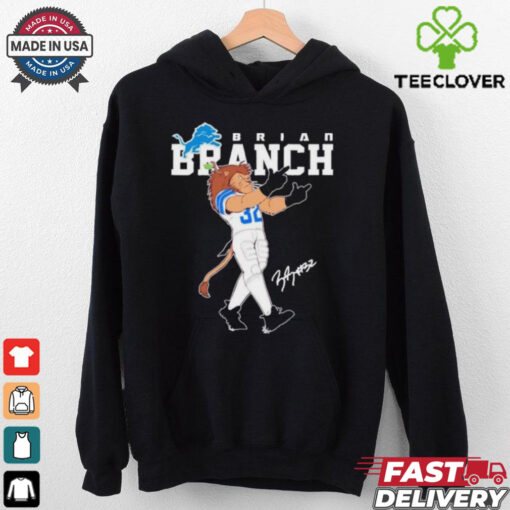 Official Detroit Lions Brian Branch Lions Mascot shirt