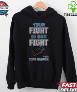 Official Detroit Lions Crucial Catch Intercept Cancer Your Fight Is Ours T hoodie, sweater, longsleeve, shirt v-neck, t-shirt