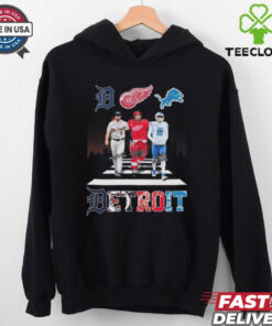 Official Detroit Lions Detroit Tigers Red Wings All The Legends Of Club History Walking Signatures Shirt