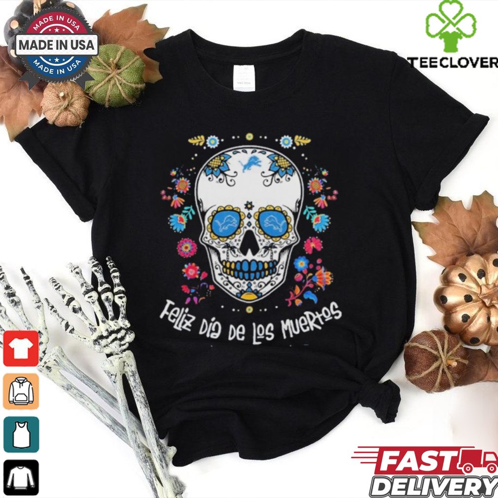 Official Detroit Lions Dia De Los Muertos 2024 T Shirt Official Detroit Lions Dia De Los Muertos 2024 T Shirt