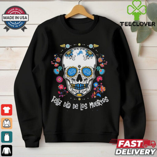 Official Detroit Lions Dia De Los Muertos 2024 T Shirt