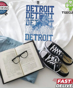 Official Detroit Lions Faux Glitter Football glitter shirt