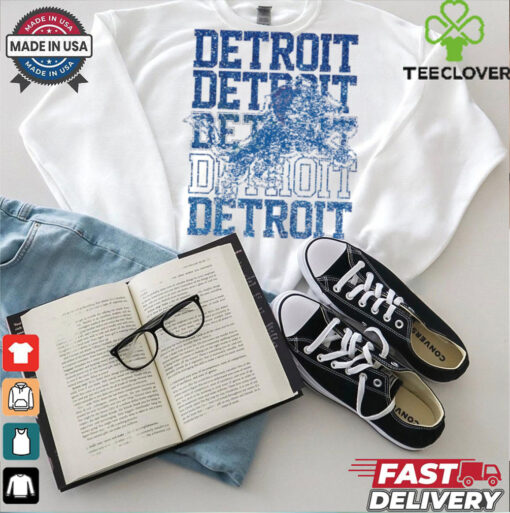 Official Detroit Lions Faux Glitter Football glitter shirt