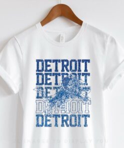 Official Detroit Lions Faux Glitter Football glitter shirt