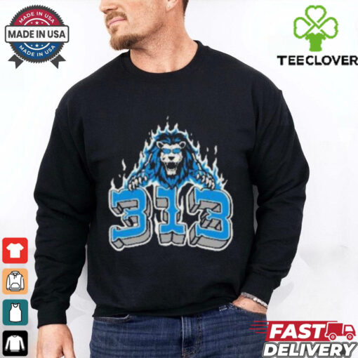 Official Detroit Lions Football 313 Culture Shirt