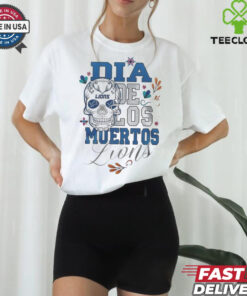 Official Detroit Lions Football Dia De Los Muertos Skull 2024 Shirt