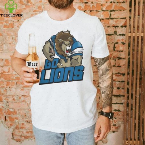 Official Detroit Lions Football Go Lions Mascot Shirt